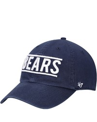 '47 Navy Chicago Bears Clean Up Script Adjustable Hat At Nordstrom
