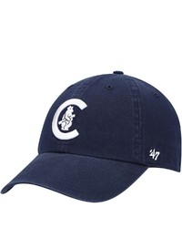 '47 Navy Chicago Cubs C Bear Logo Cooperstown Collection Clean Up Adjustable Hat At Nordstrom