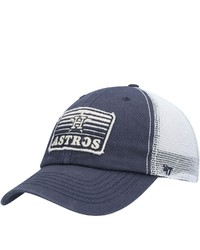 '47 Navy Houston Astros Lake Shore Patch Clean Up Trucker Snapback Hat