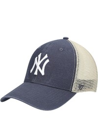 '47 Navy New York Yankees Flag Washed Mvp Trucker Snapback Hat At Nordstrom