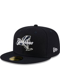New Era Navy New York Yankees Local Ii 59fifty Fitted Hat