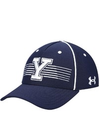 Under Armour Navy Yale Bulldogs Iso Chill Blitzing Accent Flex Hat