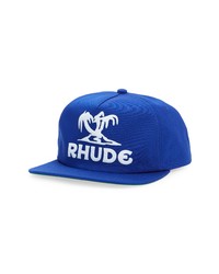 Rhude Palms Trucker Hat In Royal Blue At Nordstrom