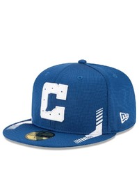 New Era Royal Indianapolis Colts 2021 Nfl Sideline Home C 59fifty Fitted Hat