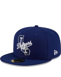 New Era Royal Los Angeles Dodgers Local Ii 59fifty Fitted Hat