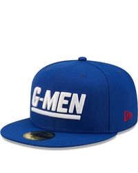 New Era Royal New York Giants Eletal 59fifty Fitted Hat