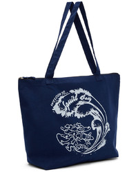 Carne Bollente Navy Squirt Bay Tote