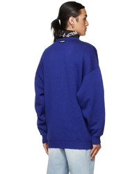 Vetements Blue Logo Sweater