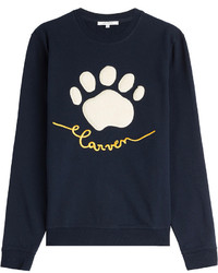 Carven Cotton Sweatshirt With Embroidered Logo