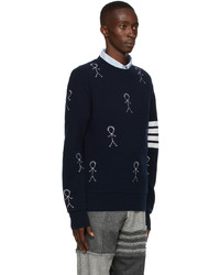 Thom Browne Graphic 4 Bar Sweater