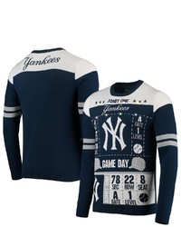 FOCO Navy New York Yankees Ticket Light Up Ugly Sweater At Nordstrom