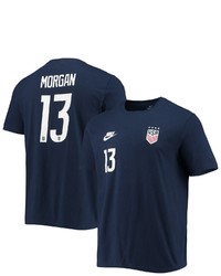 Nike Alex Morgan Navy Uswnt Club Name Number T Shirt