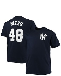 PROFILE Anthony Rizzo Navy New York Yankees Big Tall Name Number T Shirt