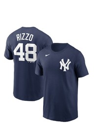 Nike Anthony Rizzo Navy New York Yankees Name Number T Shirt At Nordstrom