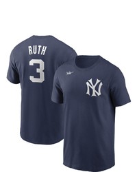 Nike Babe Ruth Navy New York Yankees Cooperstown Collection Name Number T Shirt At Nordstrom