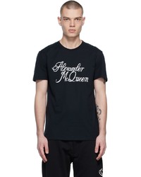 Alexander McQueen Black Script T Shirt