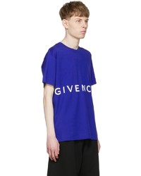 Givenchy Blue Cotton T Shirt