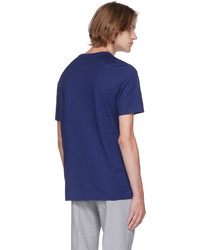 Salvatore Ferragamo Blue Logo T Shirt