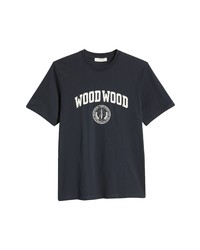 Wood Wood Bobby Ivy Cotton Graphic Tee In Navy At Nordstrom