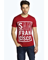 Boohoo San Francisco Printed T Shirt