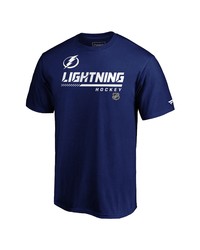 FANATICS Branded Blue Tampa Bay Lightning Authentic Pro Core Collection Prime T Shirt