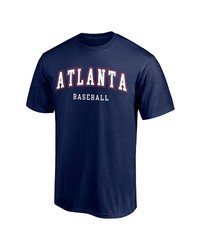 FANATICS Branded Navy Atlanta Big Tall City Arch T Shirt