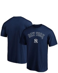 FANATICS Branded Navy New York Yankees Big Tall Team Logo Lockup T Shirt