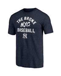 FANATICS Branded Navy New York Yankees Hometown Fire Tri Blend T Shirt