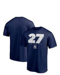 FANATICS Branded Navy New York Yankees Hometown World Series Titles T Shirt
