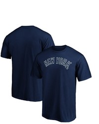 FANATICS Branded Navy New York Yankees Official Wordmark T Shirt