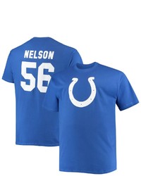 FANATICS Branded Quenton Nelson Royal Indianapolis Colts Big Tall Player Name Number T Shirt
