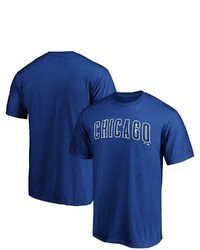 FANATICS Branded Royal Chicago Cubs Big Tall Official Wordmark T Shirt