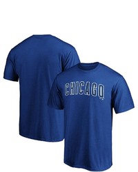 FANATICS Branded Royal Chicago Cubs Official Wordmark T Shirt