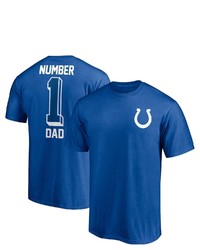 FANATICS Branded Royal Indianapolis Colts 1 Dad T Shirt