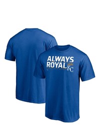 FANATICS Branded Royal Kansas City Royals Hometown Logo T Shirt