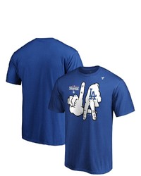 FANATICS Branded Royal Los Angeles Dodgers 2020 World Series Champions Hometown Champs Ring Bling T Shirt