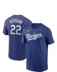 Nike Clayton Kershaw Royal Los Angeles Dodgers Name Number T Shirt At Nordstrom