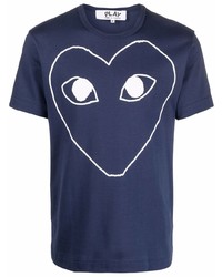 Comme Des Garcons Play Comme Des Garons Play Outline Heart Logo Cotton T Shirt
