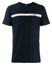 A.P.C. Contrasting Stripe T Shirt