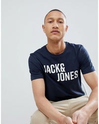 Jack & Jones Core T Shirt With Brand Graphic