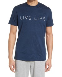 LIVE LIVE Cotton Logo Graphic Tee In Brooklyn Blue At Nordstrom