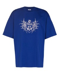 Vetements Crystal Logo Cotton T Shirt