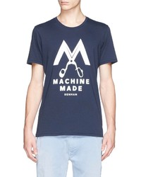Denham Jeans Denham Mandel Logo Print Cotton T Shirt