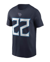 Nike Derrick Henry Navy Tennessee Titans Name Number T Shirt