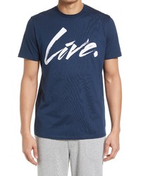LIVE LIVE Live Paint Graphic Tee In Brooklyn Blue At Nordstrom