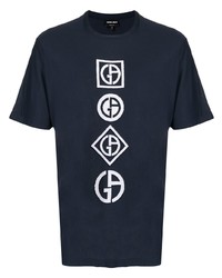 Giorgio Armani Logo Appliqu Short Sleeve T Shirt