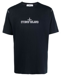 Stone Island Logo Crew Neck T Shirt