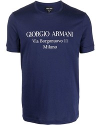 Giorgio Armani Logo Crew Neck T Shirt