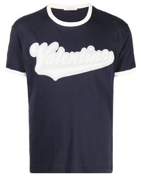 Valentino Logo Patch Cotton T Shirt