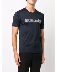 Jacob Cohen Logo Print Cotton T Shirt